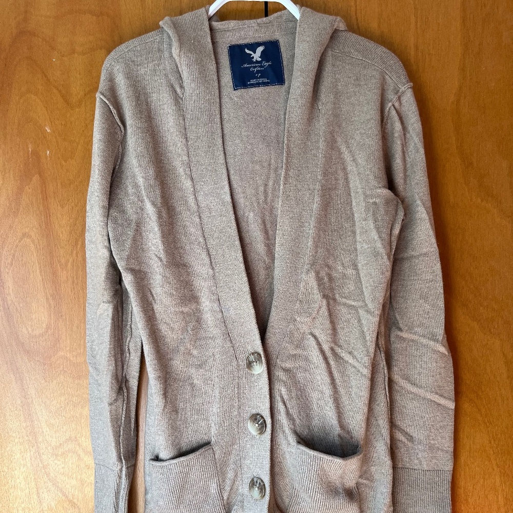 American Eagle Outfitters Circa 2008 Hooded Cardigan S